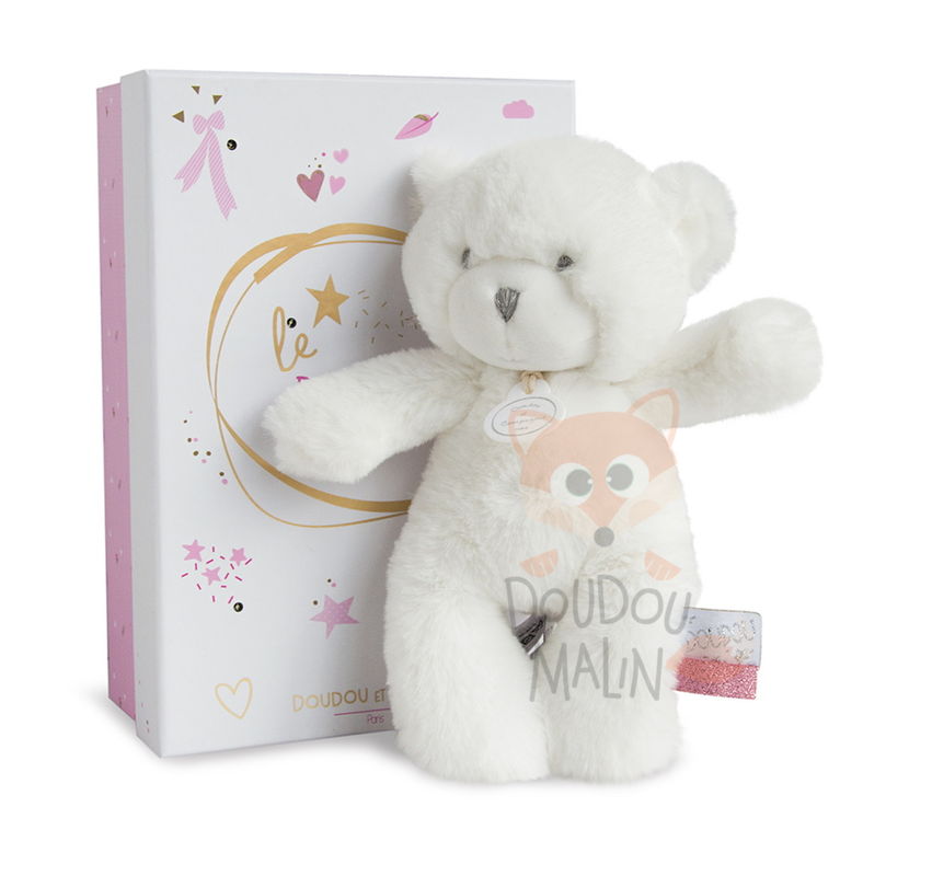 Peluche ours rose 20 cm 